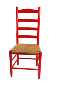 dixie seating penrose wood ladderback dining chair no. 12w red