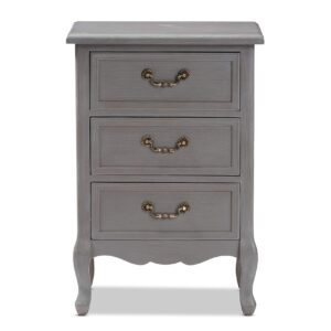 Baxton Studio Nightstands, Gray