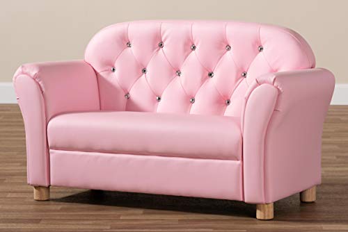 Baxton Studio Loveseats, Pink