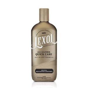 lexol all leather care fast acting all-in-one formula, use on furniture, car interior, shoes, handbags, 16.9 oz
