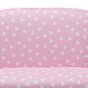 Baxton Studio Sofas, Pink/White Heart Print