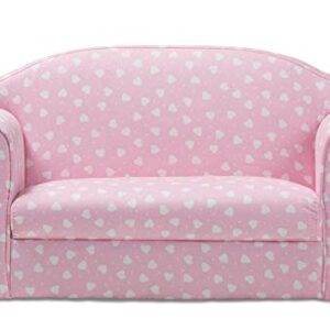 Baxton Studio Sofas, Pink/White Heart Print