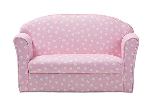 Baxton Studio Sofas, Pink/White Heart Print