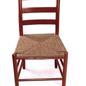 Dixie Seating Asheville Wood Ladderback Dining Chair No. 7W Sienna Red