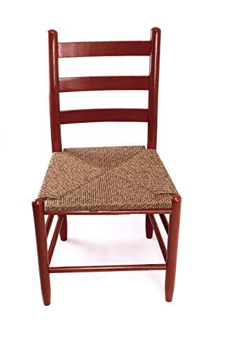 Dixie Seating Asheville Wood Ladderback Dining Chair No. 7W Sienna Red