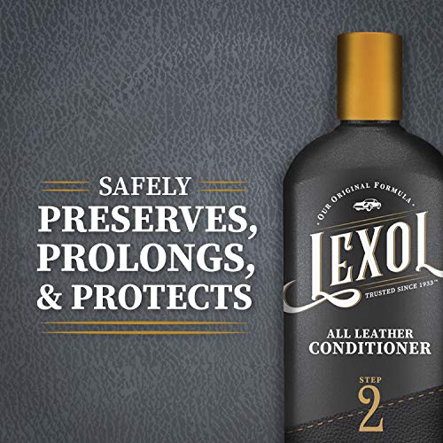 Lexol Leather Conditioner, Use on Car Leather, Furniture, Shoes, Bags, and Accessories, Trusted Leather Care Since 1933, 16.9 oz Bottle