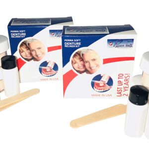 Perma Soft Denture Reline Kit- 2 Boxes (relines 4 dentures)