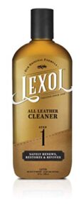 lexol all leather cleaner (step 1) by lexol, use on furniture, car interior, shoes, handbags, two-step system, 16.9 oz