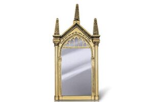 harry potter replica mirror of erised wall decor | hanging mirror for entryway, living room, bedroom | collectible wizarding world vanity mirror | 25 x 10 inches