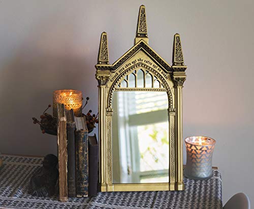 Harry Potter Replica Mirror of Erised Wall Decor | Hanging Mirror For Entryway, Living Room, Bedroom | Collectible Wizarding World Vanity Mirror | 25 x 10 Inches