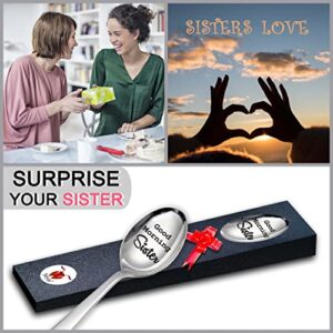 Seyal® Good Morning Sister Spoon Gift - Sister Gift - Sister gifts - Sisters day gift - Gift for sisters - Sister Gifts from sister - sisters gift - sister gift from brother