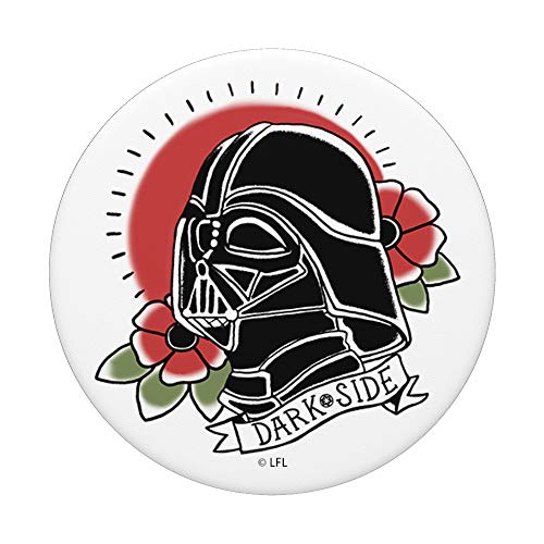 Star Wars Darth Vader Floral Classic Tattoo Design PopSockets PopGrip: Swappable Grip for Phones & Tablets