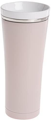 Thermos Sipp Stainless Steel 16 Ounce Travel Tumbler, Matte Pink (NS105PK4)
