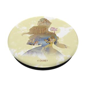 Disney Beauty And The Beast Belle Silhouette Fill PopSockets PopGrip: Swappable Grip for Phones & Tablets