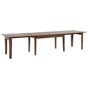 sunset trading simply brook harvest table, 3 sizes, amish brown