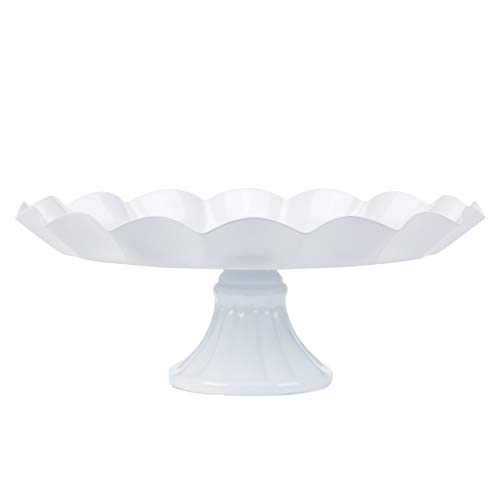 VILAVITA Cake Stands 3-Set Round Cupcake Stands Metal Dessert Display Cake Stand, White