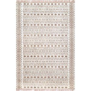 nuLOOM Angie Tribal Indoor/Outdoor Area Rug, 5' x 8', Beige