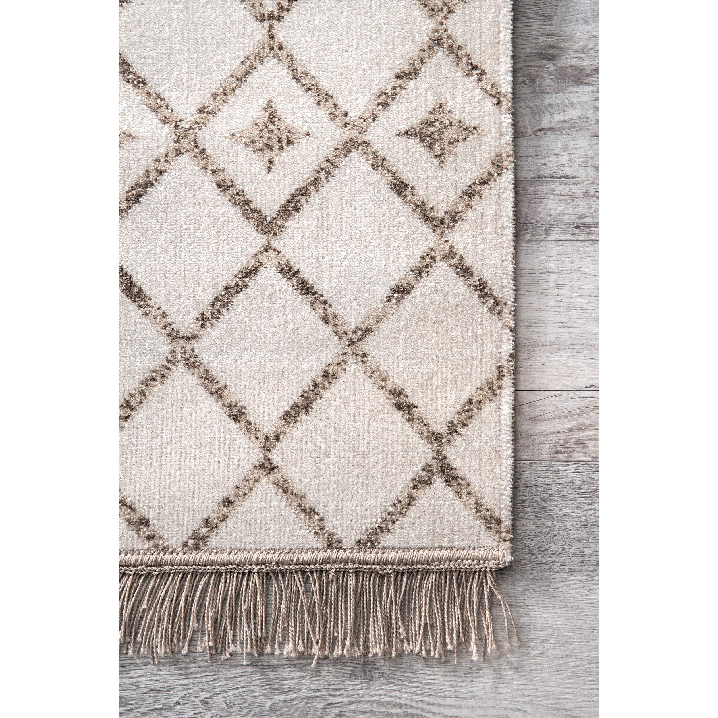 nuLOOM Rosalie Trellis Indoor/Outdoor Area Rug, 5' x 8', Beige