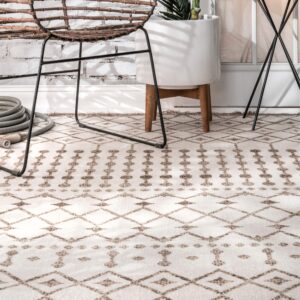 nuLOOM Rosalie Trellis Indoor/Outdoor Area Rug, 5' x 8', Beige