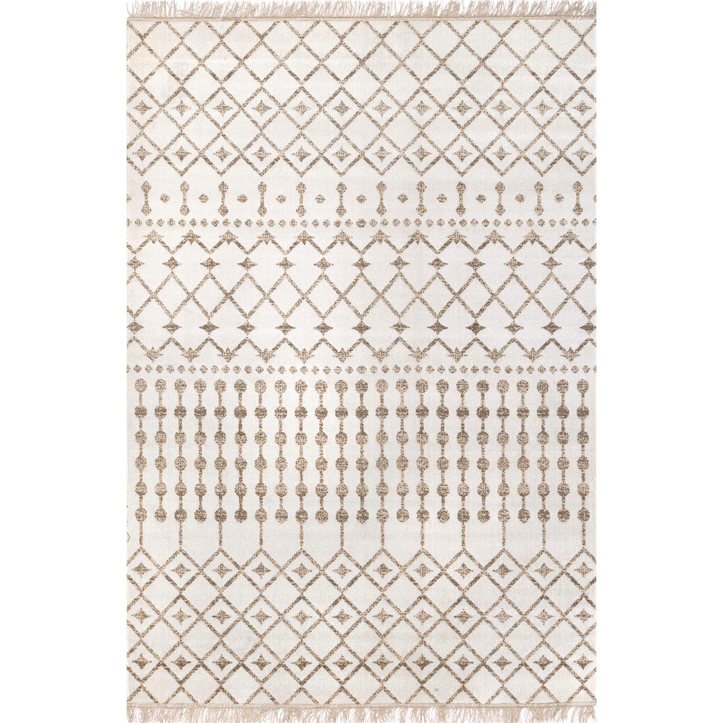 nuLOOM Rosalie Trellis Indoor/Outdoor Area Rug, 5' x 8', Beige