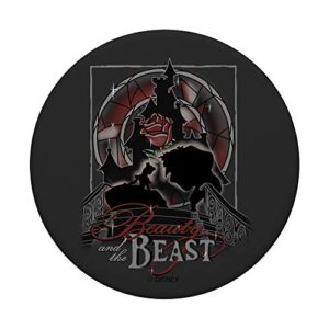 Disney Beauty And The Beast Artsy Silhouette Poster PopSockets PopGrip: Swappable Grip for Phones & Tablets