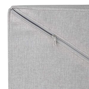 GreenWay GFL6000GR Collapsible Double Sorter, Grey Linen Laundry Hamper