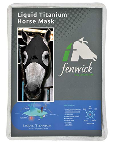 Fenwick Liquid Titanium Therapeutic Horse Mask - Medium - Black