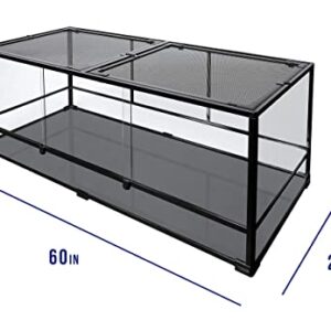 Carolina Custom Cages Terrarium, Tall Extra-Extra-Long Deep 60Lx24Wx24H; Easy Assembly