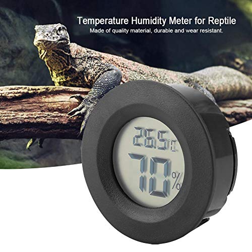 Mini Digital Hygrometer Gauge, Digital Reptile Gauge with Large Backlight LCD Display for Indoor Outdoor Humidifiers Greenhouse Basement