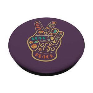 Peace Sign Two Fingers PopSockets Swappable PopGrip