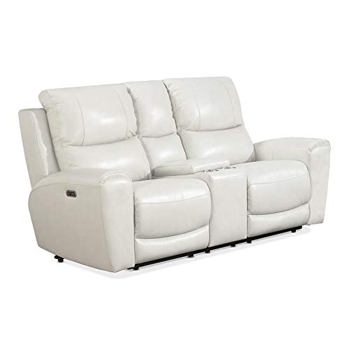 Steve Silver Laurel Pwr Console Loveseat Love Seats, Ivory