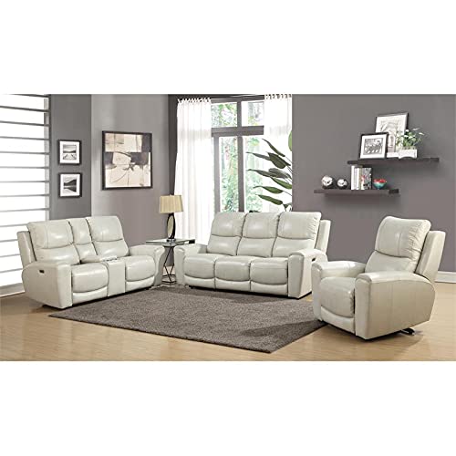 Steve Silver Laurel Pwr Console Loveseat Love Seats, Ivory