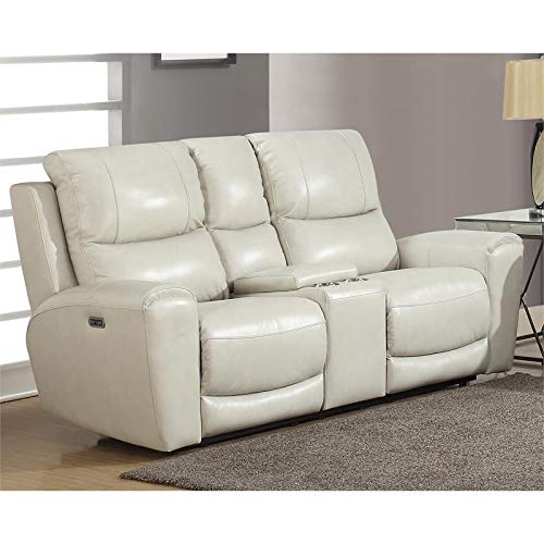 Steve Silver Laurel Pwr Console Loveseat Love Seats, Ivory