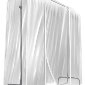 Sorbus Garment Rack Cover - 6 Ft Transparent Clothes Rail Cover, Garment Coat Hanger Protector Clothing Storage for Dresses, Suits, Coats, and more