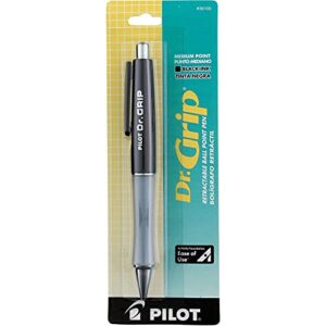 Dr. Grip Retractable Ballpoint Pen, Black Ink, 1mm (3 Pack)