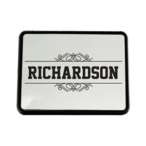 style in print personalized custom text monogram lines plastic truck hitch cover