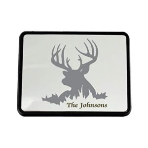 style in print personalized custom text gray deer plastic truck hitch cover