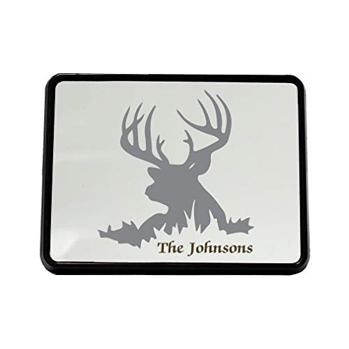 Style In Print Personalized Custom Text Gray Deer Plastic Truck Hitch Cover