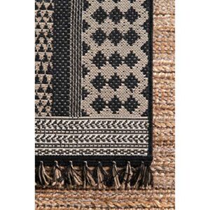 nuLOOM Nicole Modern Diamond Indoor/Outdoor Area Rug, 5' 3" x 7' 7", Grey