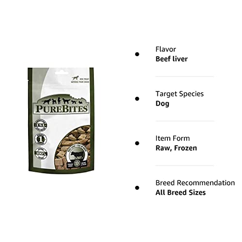 PureBites Beef Liver Freeze Dried Dog Treats (3 Pack)