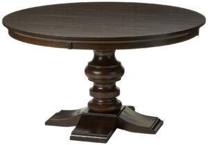 best quality furniture dining round table (single) wood, cappuccino