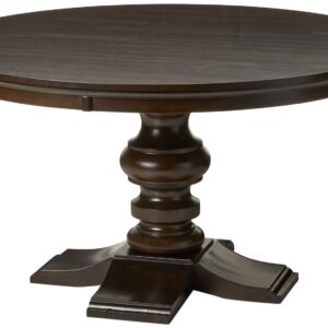 Best Quality Furniture Dining Round Table (Single) Wood, Cappuccino