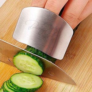 Daddy chef Stainless steel Finger guard knife cutting protector Hand Kitchen Safe slice tool for Chef - Cooking Avoid Hurting When Slicing and chopping