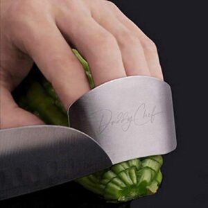 Daddy chef Stainless steel Finger guard knife cutting protector Hand Kitchen Safe slice tool for Chef - Cooking Avoid Hurting When Slicing and chopping