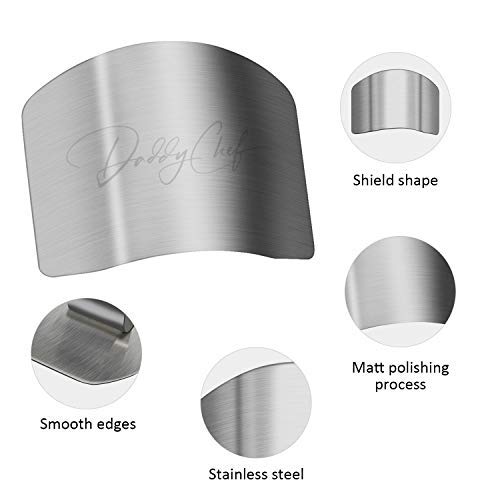 Daddy chef Stainless steel Finger guard knife cutting protector Hand Kitchen Safe slice tool for Chef - Cooking Avoid Hurting When Slicing and chopping