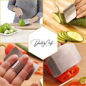 Daddy chef Stainless steel Finger guard knife cutting protector Hand Kitchen Safe slice tool for Chef - Cooking Avoid Hurting When Slicing and chopping