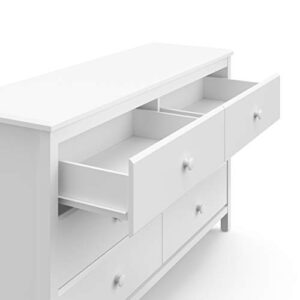 STORKCRAFT ALPINE 6 DRAWER DRESSER - WHITE