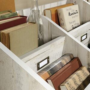 Sauder Barrister Lane Bookcase, White Plank Finish