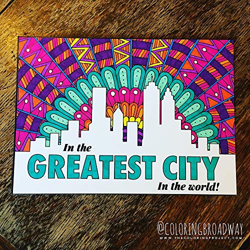 Coloring Broadway HAMILTON | “Legacy” Collection | COLORING POSTCARDS Hand-drawn illustrations - Printed on matte card stock (5" x 7") - Set of 4 Individual Postcards