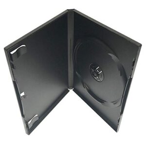 keyin standard black single dvd case - 10 pack